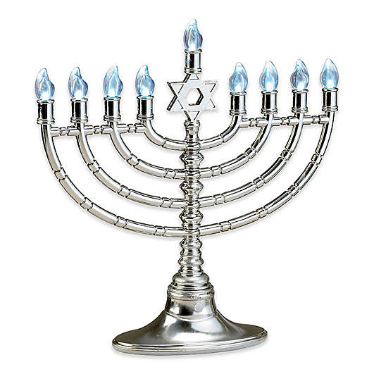 Ner Mitzvah Glass Hanukkah Menorah Handcrafted Painted Glass Menorah White Shattered Glass Chanukah Menorah Fits All Standard Chanukah Candles