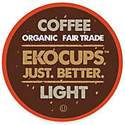 EkoCups&trade; Organic Light Gourmet Coffee Pods for Single Serve Coffee Makers 40-Count