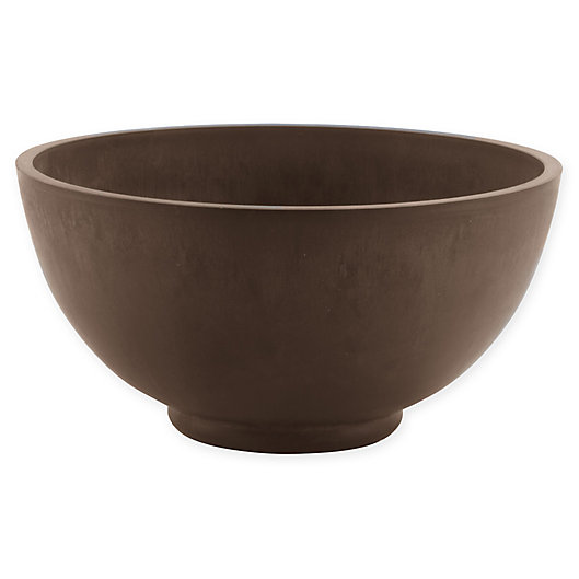 Alternate image 1 for Arcadia Garden Products Simplicity Bowl Planter Pot in Chocolate