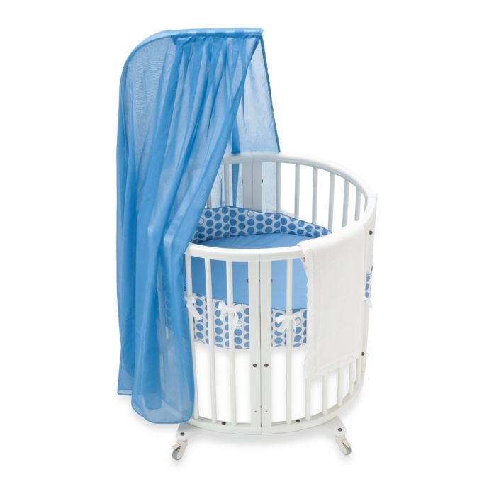 Stokke Sleepi Mini Blue Dots Crib Bedding Set And Accessories