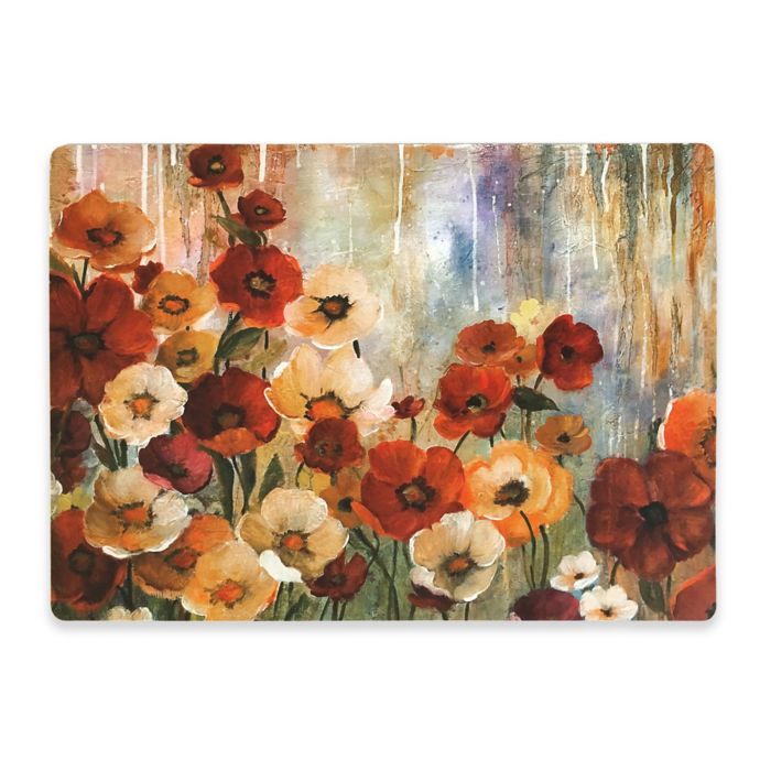 Floral Placemat in Red | Bed Bath and Beyond Canada