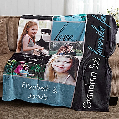 My Favorite Faces 50-Inch x 60-Inch  Fleece Photo Blanket. View a larger version of this product image.