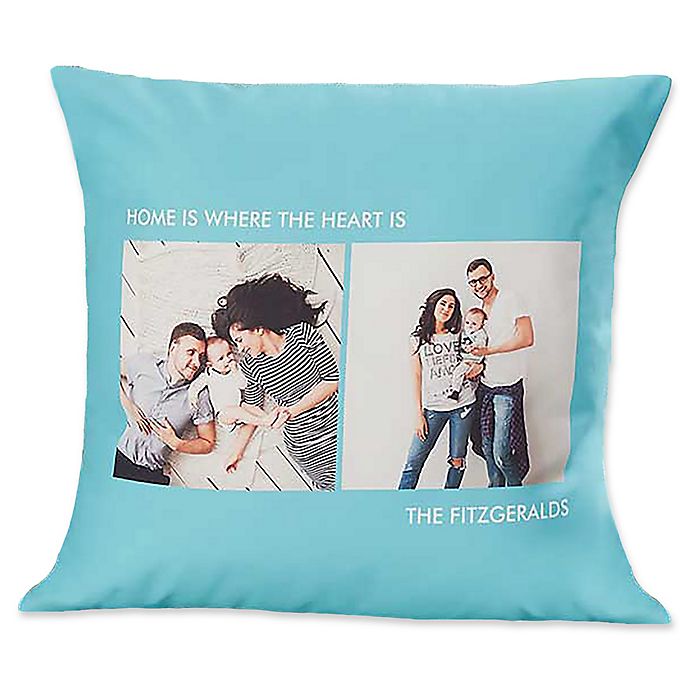 Alternate image 1 for 2-Photo Picture Perfect Square Throw Pillow