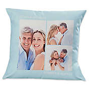 3-Photo Picture Perfect 14-Inch Square Throw Pillow