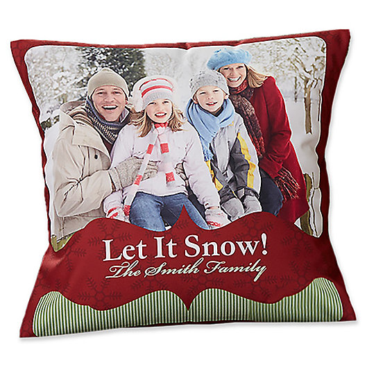 Alternate image 1 for Classic Holiday 14-Inch Photo Throw Pillow
