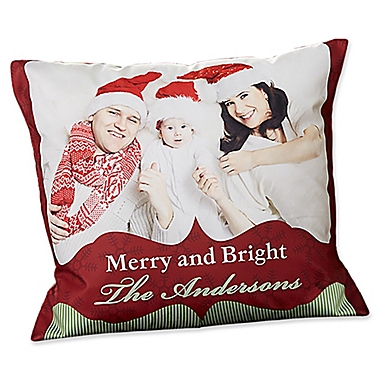 Classic Holiday 18-Inch Photo Throw Pillow. View a larger version of this product image.