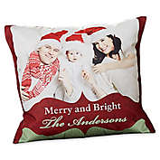 Classic Holiday 18-Inch Photo Throw Pillow