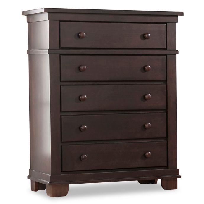 Pali Lucca 5 Drawer Dresser In Mocha Bed Bath Beyond