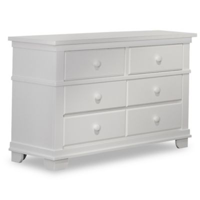 Baby Appleseed 6 Drawer Double Dresser In Pure White Bed Bath Beyond