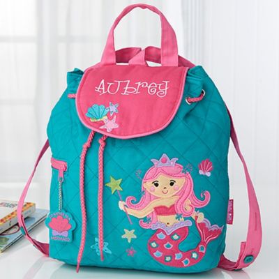 Mermaid Embroidered Kids Backpack