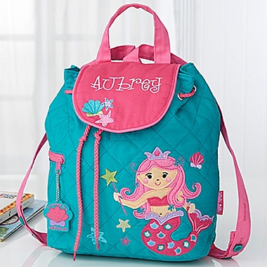Mermaid Embroidered Kids Backpack. View a larger version of this product image.