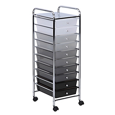 Honey-Can-Do&reg; 10-Drawer Shaded Storage Cart. View a larger version of this product image.
