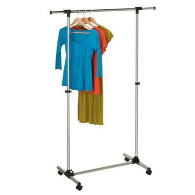 Honey-Can-Do® Garment Rack In Chrome/Black | Bed Bath & Beyond