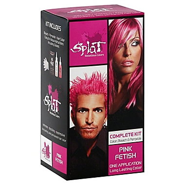 Splat® Rebellious Colors Semi-Permanent Hair Color Kit with Bleach in Pink  Fetish | Bed Bath & Beyond