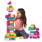 Alternate image 2 for Mega Bloks Big Building Bag 80-Piece Building Set in Pink