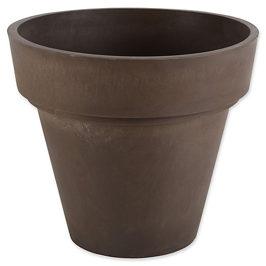 Alternate image 1 for Arcadia Garden Products 16-Inch Traditional Planter Pot in Chocolate