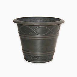 Arcadia Garden Products Western Weave Planter Pot in Chocolate
