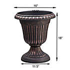 Alternate image 1 for Arcadia Garden Products Traditional Plastic Urn in Copper