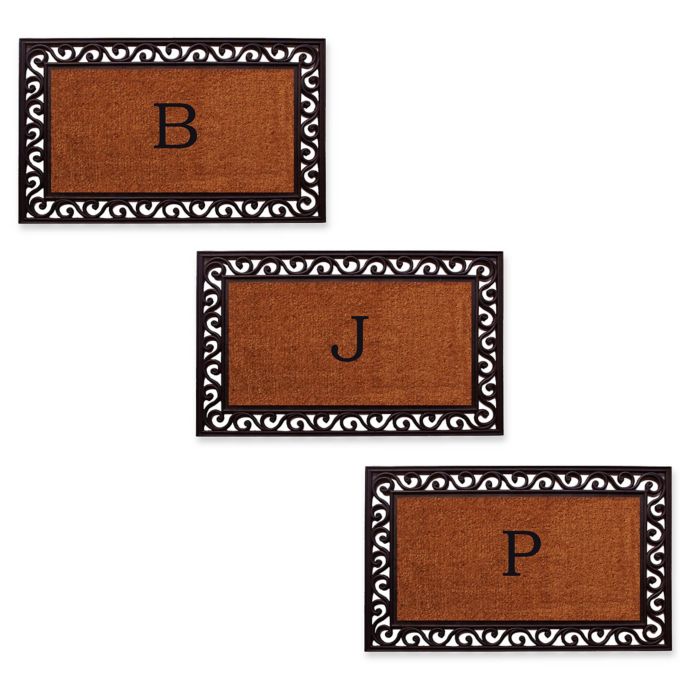 Home & More Rembrandt Monogram Letter Door Mat Bed Bath & Beyond