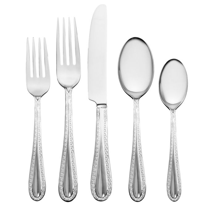 Waterford® Lismore Lace 65Piece Flatware Set Bed Bath & Beyond