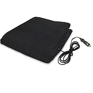 Heated Travel Blanket in Black. View a larger version of this product image.