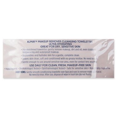Almay&reg; 25-Count Ultra Hydrating Makeup Remover Cleansing Towelettes. View a larger version of this product image.
