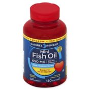 Nature's Reward 150-Count 650 mcg Mini Fish Oil Softgels in Natural Lemon Flavor