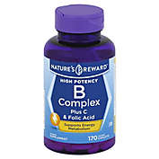 Nature&#39;s Reward 170-Count High Potency B-Complex Plus Vitamin C & Folic Acid Coated Caplets