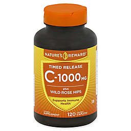 Nature's Reward 120-Count Vitamin C-1000 Plus Wild Rose Hips Time Release Coated Caplets