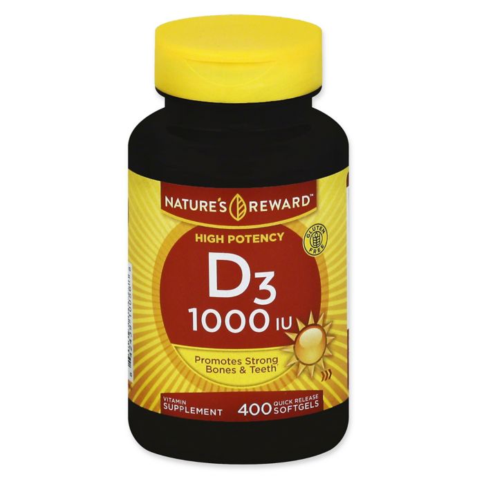 Natures Reward 400 Count High Potency 1000 Iu Vitamin D3