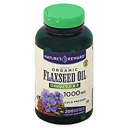 Nature's Reward 200-Count 1000 mg Organic Flaxseed Oil Quick Release Softgels