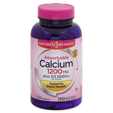 Nature S Reward 150 Count 10 Mg Absorbable Calcium Plus D3 Quick Release Softgels Bed Bath Beyond