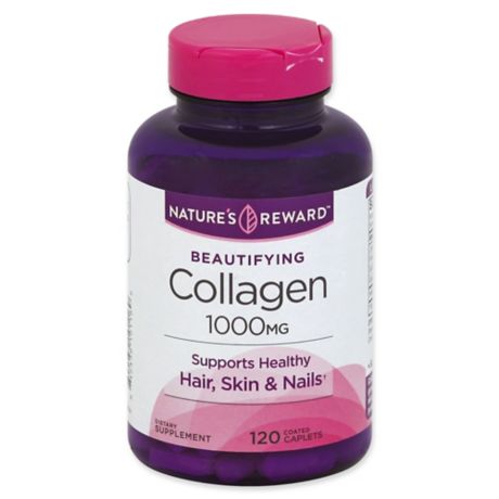 Nature S Reward 120 Count 1000 Mg Beautifying Collagen Coated Caplets Bed Bath Beyond