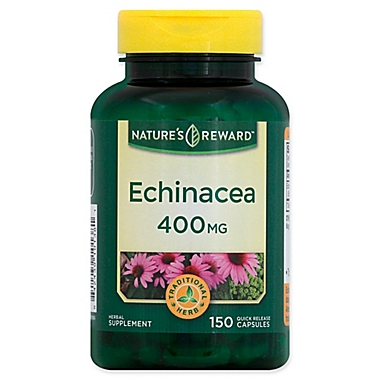 Nature&#39;s Reward 150-Count 400 mg Echinacea Quick Release Capsules. View a larger version of this product image.