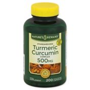 Nature's Reward 200-Count 500 mg Standardized Turmeric Curcumin Complex Quick Release Capsules