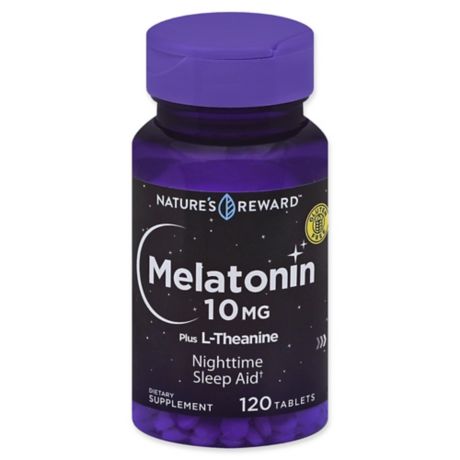 Nature S Reward 120 Count 10 Mg Melatonin Plus L Theanine Tablets