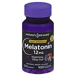 Nature&#39;s Reward&trade; 100-Count 12 mg Melatonin Fast Dissolve Tablets in Natural Berry Flavor