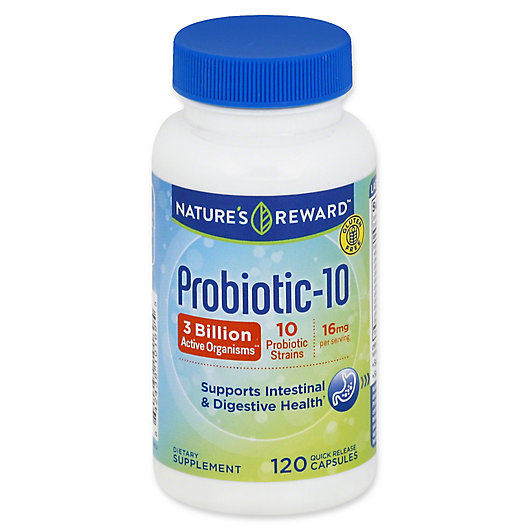 Alternate image 1 for Nature's Reward 120-Count 16 mg Probiotic-10 Quick Release Capsules