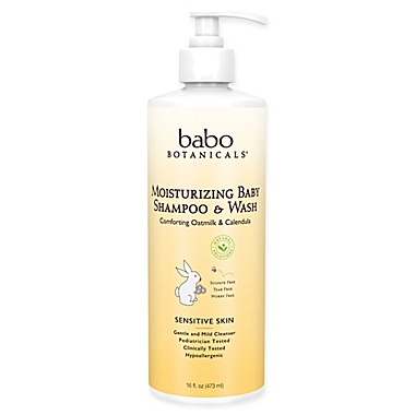 babo Botanicals&reg; 16 oz. Moisturizing Baby Shampoo & Wash in Oatmilk & Calendula. View a larger version of this product image.