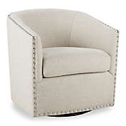Madison Park Tyler Swivel Chair in Natural