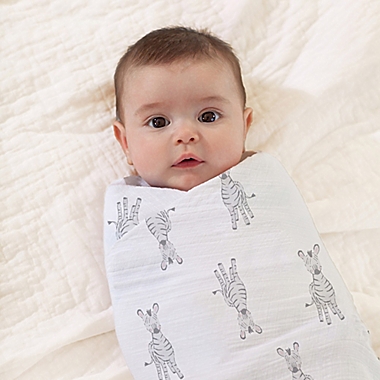aden + anais&trade; essentials Safari Babes 4-Pack Classic Muslin Swaddles. View a larger version of this product image.