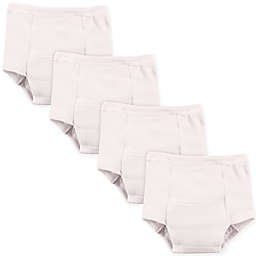 Luvable Friends Size 12-18M 4-Pack Animal Toddler Training Pants in White