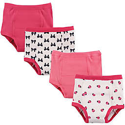 Luvable Friends 4-Pack Ladybug Toddler Training Pants in Pink