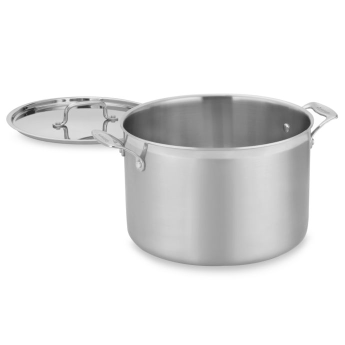 Cuisinart® MultiClad Pro Triple-Ply Stainless Stock Pot with Lid | Bed ...