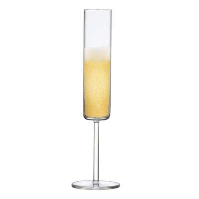 cylindrical champagne flutes