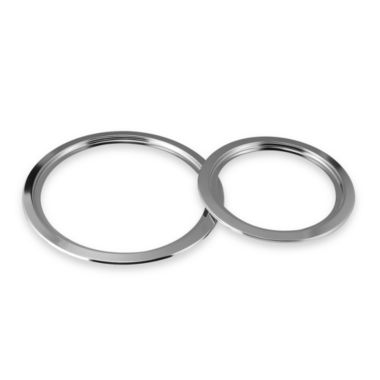 Round Type E Stove Top Trim Ring 2-Piece Set in Chrome. View a larger version of this product image.