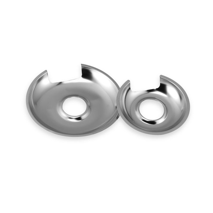 Round TypeE 2Piece Stove Drip Pan Set in Chrome Bed Bath and Beyond