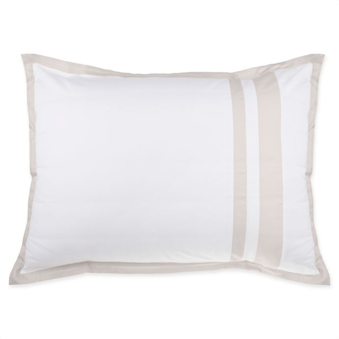 Wamsutta® Hotel Border MICRO COTTON® Pillow Sham Bed Bath and Beyond