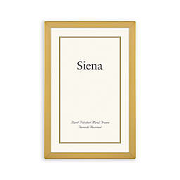 Siena 4-Inch x 6-Inch Cast Metal Narrow Frame with Gold Plating