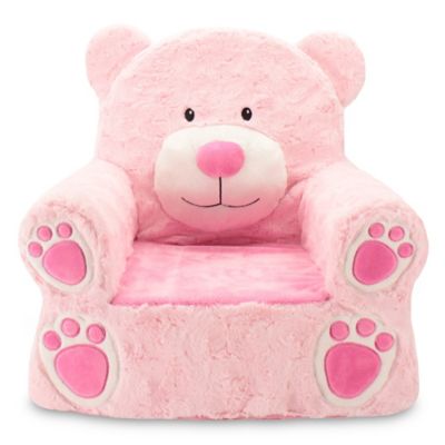 Photo 1 of DAMAGED ARMREST**Sweet Seats® Plush Bear Chair in Pink